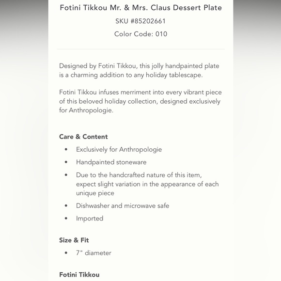 Fotini Tikkou Santa Claus plate - Picture 5 of 12